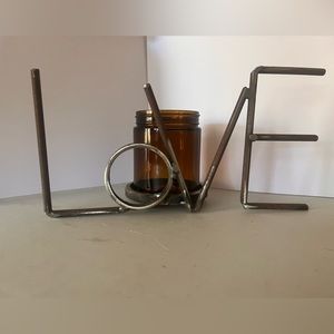 Hand Made “LOVE” candle holder